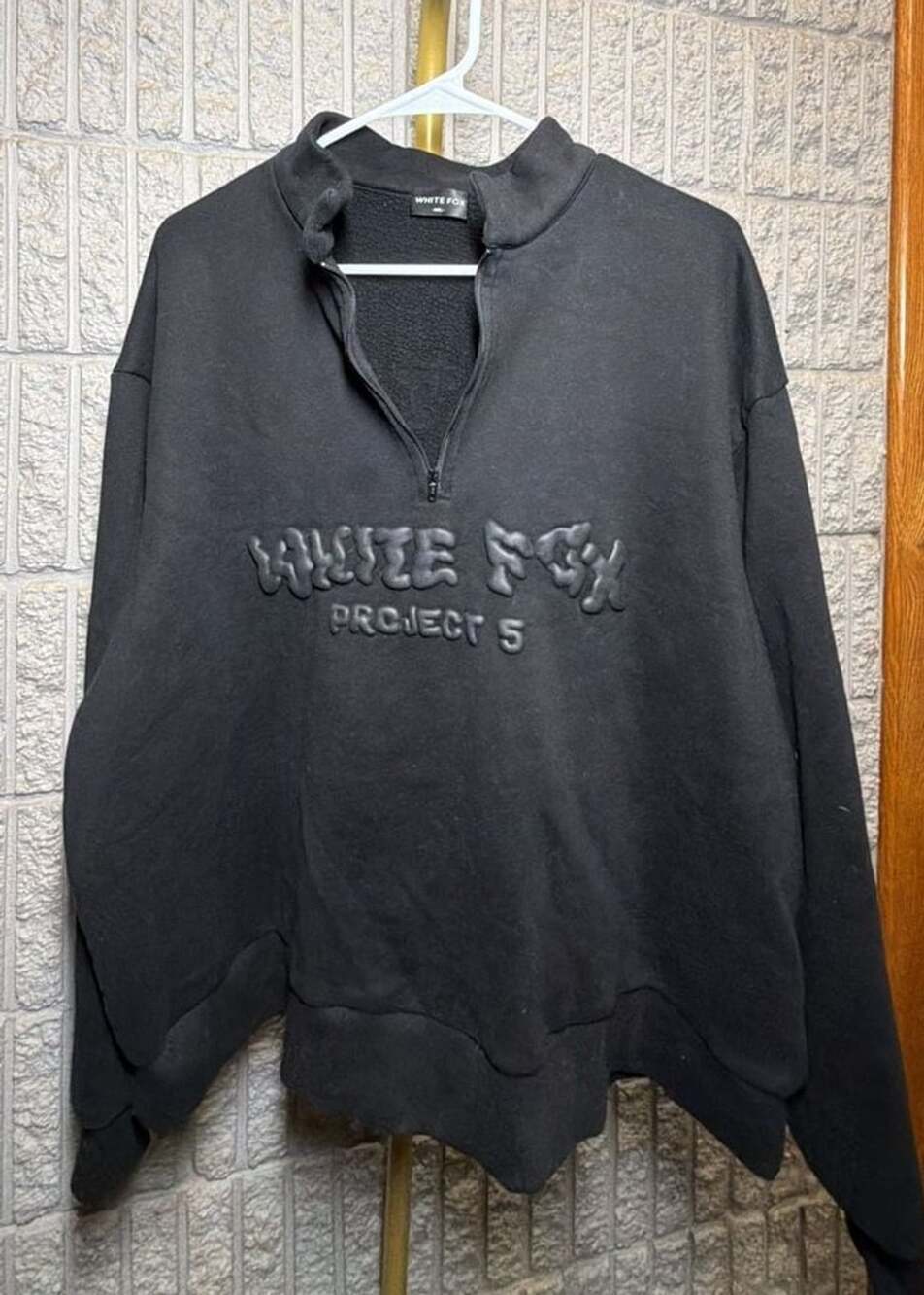 617 White Fox Project 5 Quarter Zip Sweatshirt Size M/L